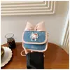 Bolsa Infantil 2026 Nueva Lindo Gato Lunares Moño Bolso Cruzado Salida de Bebé Monedero Accesorio Bolsa para Labial
