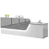 Balcão de Bar Caixa Balcão de Recepção Loja Moderna Salão de Beleza Balcão Supermercado Minimalista Canto Curvo Novo Luxo Leve
