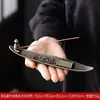Quemador de Incienso para Uso Doméstico, Quemador de Incienso de Madera de Agar y Sándalo, Adorno Creativo con Forma de Barco para Ceremonia del Té, Soporte para Incienso, Soporte de Incienso para Escritorio, Base para Incienso
