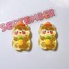 Accesorios para Manualidades de Resina Funda para Teléfono Accesorios para el Cabello Flores para Zapatos Sombreros de Paja Materiales Hechos a Mano Accesorios para Jugar a Fingir Oso Transparente Conejo