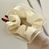 Elástico de Cabelo Leve de Gaze com Babados Estilo Dongdaemun Coreano, Corda de Cabelo de Rede de Alta Qualidade para Coque