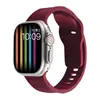 Adecuado para Correa de Apple Watch Iwatch9 Hebilla Cuadrada Correa de Silicona Ondulada Apple Watch Ultra2 Mayoreo