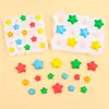 Molde de Silicona Estrella Corazón Bola de Felpa Molde DIY para Resina Arcilla Cera Molde para Chocolate Fondant Dulces