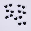 Forma de Corazón Dibujo Animado Plano Gafas Redondas Hechas a Mano DIY Accesorios de Decoración Animal Gafas Negras Gafas de Natación
