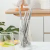 Pajitas de Acero Inoxidable 304, Ecológicas, Portátiles, No Desechables para Té de Perlas Espeso y Delgado de Metal Pajitas para Beber para Niños