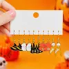 Brincos de Halloween Novos Mais Vendidos Fantasma Diabo Abóbora Gotejamento de Óleo Feminino Personalizado Criativo Placa de Acetato Fantasma Conjunto de Várias Peças