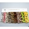 En stock, gran estampado de piel sintética de conejo, estampado de leopardo, anillo de leopardo, ropa, zapatos, material, bolsas, tela de felpa.