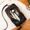 Bolso Cruzado Cilíndrico Nuevo Estilo de Verano para Mujer, Bolso de Cadena Cilíndrico con Rombos, Bolso Pequeño Funcional para Estudiante, Bolso Cruzado