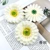 Flor de Gerbera Artificial Cabeza de Flor Crisantemo Fu Lang Flor Falsa Material para Manualidades Accesorios para el Cabello Pasador Flor Material para Fotografía del Hogar Floricultura Adornos Pequeños