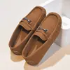 Sapatos de Couro para Meninos 2026 Novo Estilo Britânico Slip-On Sapatos Casuais Loafers Clássicos Versáteis para Crianças