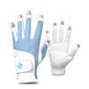Guantes de golf para mujer, estilo coreano, antideslizantes, de medio dedo, para pantalla táctil, resistentes al desgaste, transpirables, 1 par