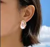 Pendientes de moda versátiles únicos retro irregulares de perla sintética más vendidos transfronterizos europeos y americanos TEMU Amazon