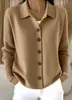 Cárdigan de Punto Europeo y Americano con Botones 2026 Transfronterizo, Abrigo Suéter para Mujer, Ropa para Mujer de Otoño e Invierno, Color Sólido Casual de Moda Ropa para Mujer