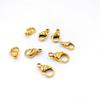 Aço Titânio 316L Fecho Lagosta Galvanoplastia a Vácuo Ouro 18K Fecho Lagosta Acessórios de Joalheria Colar Pulseira Fivela 304 Fivela