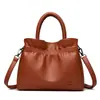 Bolso Tote Nuevo de Piel Suave Nube Gran Capacidad Versátil Bolsa de la Suerte Cierre de Cordón Bolso de Hombro Bolso de Axila Bolso para Mujer Venta al por Mayor