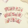 Pegatinas de Diario Impermeables para Mascotas, Dibujos Animados Lindos No Repetitivos, Materiales de Decoración DIY 'Girly', Lote de Papel Pequeño para Pegatinas de Diario