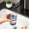 Vaso para enjuague bucal, vaso para cepillo de dientes de pareja, vaso de lavado para niños, caja de almacenamiento transparente para pasta de dientes y cepillo de dientes, vaso de lujo para cepillo de dientes para el hogar