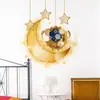 Pegatinas de Pared para Eid Al-Adha de Oriente Medio Transfronterizas, Pegatinas Decorativas de Pared Autoadhesivas, Calcomanías Impermeables y Removibles, Entrega Directa de Fábrica