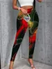 Leggings de Moda Feminina Transfronteiriços com Estampa de Arte Abstrata, Leggings com Estampa Digital 3D, Personalizáveis, Podem Ser Encomendados em Atacado a Partir de Uma Peça