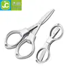 Venta al por mayor de fábrica Tijeras Plegables de Viaje Acero Inoxidable Ocho Caracteres Octagonales Gafas Tijeras Tijeras para Hilo de Pesca Chinoiserie