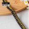 Vendas diretas da fábrica 1,5 CM fio de ouro frisado não-elástico Chanel estilo DIY roupas infantis saco das mulheres Pérola Dourada cinto decorativo