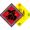 Bolsa de Bendiciones de los Cinco Elementos Miaoyuan Bendiciones Bagua Bendiciones de la Puerta del Mar Espejo Hexagrama Pegatinas Pegatinas para Coche Pegatinas para Puerta