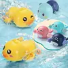 Juguete de baño para bebé Shake Tone, juego de agua, cadena de patito, corona, tortuga pequeña, juguete de baño para niños y niñas.