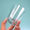 Vaso de Vidrio en Forma de V Alto Transparente Taza de Agua Taza de Cerveza Taza de Té de Leche Café Té de Frutas Taza de Agua para Restaurante Hogar