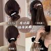 Anillo para el cabello con cuentas de terciopelo de alta calidad para el intestino grueso, temperamento femenino, elegante cuerda para el cabello con cola de caballo baja, alta elasticidad que no daña la cuerda del cabello.