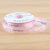 Fita de Cetim de 2,5cm para Aniversário para Embalagem de Flores, Fita para Buquê, Embalagem de Presente, Materiais Florais para Floriculturas