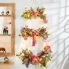Decorações de Natal guirlanda criativa ornamentos de rattan árvore de Natal porta parede pingente porta loja cena layout
