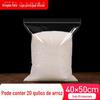 20 Sacos Ziplock Grandes de Seda Espessada para Alimentos Brotos de Bambu Secos 1/2/5/ 10kg Sacos Transparentes Selados para Embalagem de Arroz e Produtos Secos
