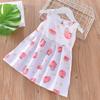 Vestido de Verano para Niñas con Flores Estilo Princesa Vestido de Playa Nuevo de Verano Vestido Camisola de Algodón y Seda