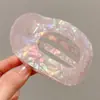Elegante pinza grande plana para el cabello, pinza de garra de abulón, pinza plana de pico de pato para peinar el cabello, cómoda de llevar, nuevo pinza para el cabello 2026