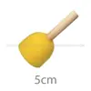 5 Pincéis de Pintura com Esponja Cabeça de Cogumelo para Crianças Pintura Artística Educacional Grafite DIY Selo de Esponja para Tinta Acrílica
