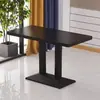 Mesa de negociación engrosada, habitación de hotel en alquiler, restaurante de comida rápida, juego de mesa y sillas para té de burbujas y bocadillos, cafetería, mesa cuadrada pequeña de color pizarra