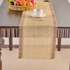 Yiji Qiyun Estilo Escandinavo Banderín de Mesa Tejido de Papel Borla Color Sólido Bandera de Té Decoración a Prueba de Polvo Cubierta para Mueble de TV Mesa de Café