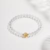 Pulsera de Cristal Blanco para Mujer, Cristal Torre Amarilla, Aguamarina, Ágata, Lujo de Nicho, Pulsera del Día de San Valentín Chino