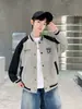 Chaqueta de béisbol para niños de primavera y otoño, nuevo estilo 2026, con bloques de color, corte holgado, informal, top moderno para niños mayores