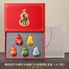 Adornos de Calabaza de Cerámica Estilo Chino Sala de Estar Entrada Coche Mesa de Té Colgante Evento de Negocios Regalo Corporativo Recuerdo