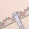 Bordado de renda colorida solúvel em água para cortinas, almofadas de sofá, travesseiros, renda decorativa DIY feita à mão e acessórios de vestuário