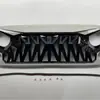 Adecuado para Jk Wrangler 07-17 Ensamblaje de Rejilla de Tiburón, Modificación No Destructiva del Automóvil a Doble Color Blanco y Negro