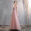 2025 Nuevo Vestido de Dama de Honor para Mujer Primavera Estilo Coreano Rosa Un Hombro Hermandad Hada Temperamento Banquete Ajustado Vestido de Noche