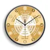 Reloj de Pared de Conocimiento de Salud para Control de Tiempo de Medicina Tradicional China Belleza Tradicional y Tienda de Terapia de Pies Reloj de Cuarzo Silencioso Reloj de Salud de Medicina Tradicional China