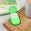 Hojas de Jabón Hojas de Jabón Papel Jabón para Lavado de Manos Caja de Cartón Jabón Desechable para Exteriores Mini Portátil Viaje Hotel