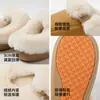 Conejo Travieso 2026 invierno exterior e interior antideslizantes TPR suela gruesa forro polar cálido algodón pantuflas para hombre y mujer