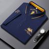 Atacado Manga Curta T-Shirt Camisa Polo Dos Homens Simples T-Shirt Lapela Verão Meia Manga Bordada Top Fino T-Shirt Dos Homens