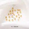 Accesorios tono oro real de 24K, exquisitos accesorios huecos con agujero pasante, componentes para joyería DIY de collar hecho a mano, venta directa de fábrica