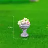 Jardinagem em miniatura, paisagismo com musgo, casa pequena, vila, modelo de castelo, acessórios decorativos DIY, miniaturas