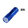 Lanterna ultravioleta de 9 LEDs lâmpada detectora de dinheiro pequena lâmpada violeta portátil para cura de cola UV lâmpada de detecção de agente fluorescente anti-falsificação
